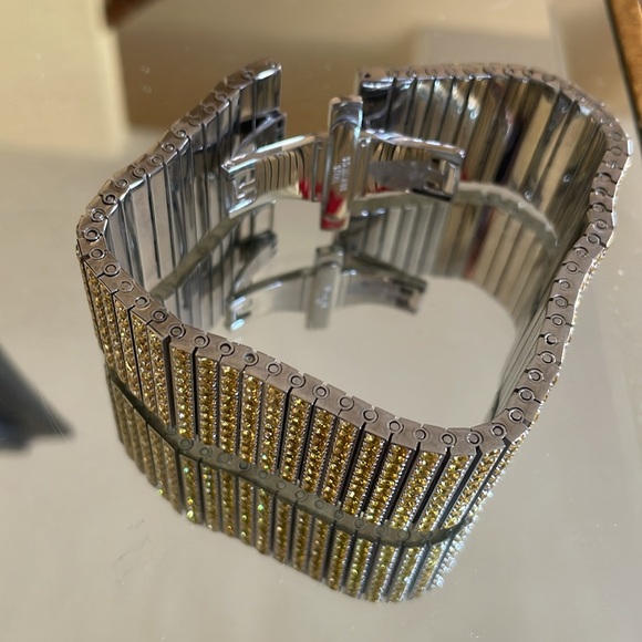 Blingbling yellow stones bracelet for men - Picture 5 of 6